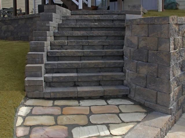 Stone Steps and Retaining Wall